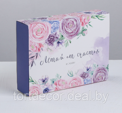 Коробка для сладостей «Летай от счастья», 20 × 15 × 5 см - фото 1 - id-p177591261