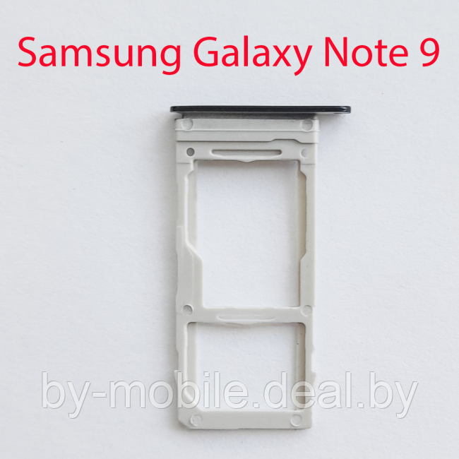 Cим-лоток (Sim-слот) Samsung Galaxy Note 9 (N960) черный - фото 1 - id-p206648289