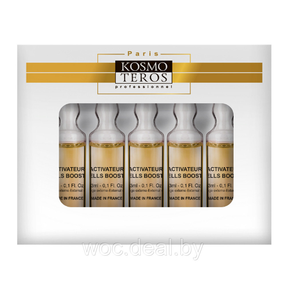 Kosmoteros Сыворотка для лица с олигопептидами сои Anti-age Cell Booster, 5x3 мл - фото 1 - id-p169981516