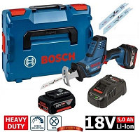 Аккумуляторная ножовка Bosch GSA 18 V-LI C Professional (06016A5002) 2 акк. 18V, 5 А/ч, L-Boxx