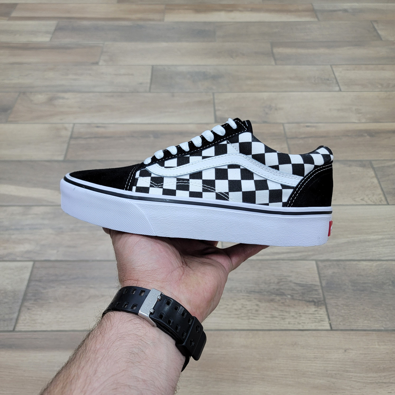 Кеды Old Skool Platform Checkerboard - фото 1 - id-p206627639