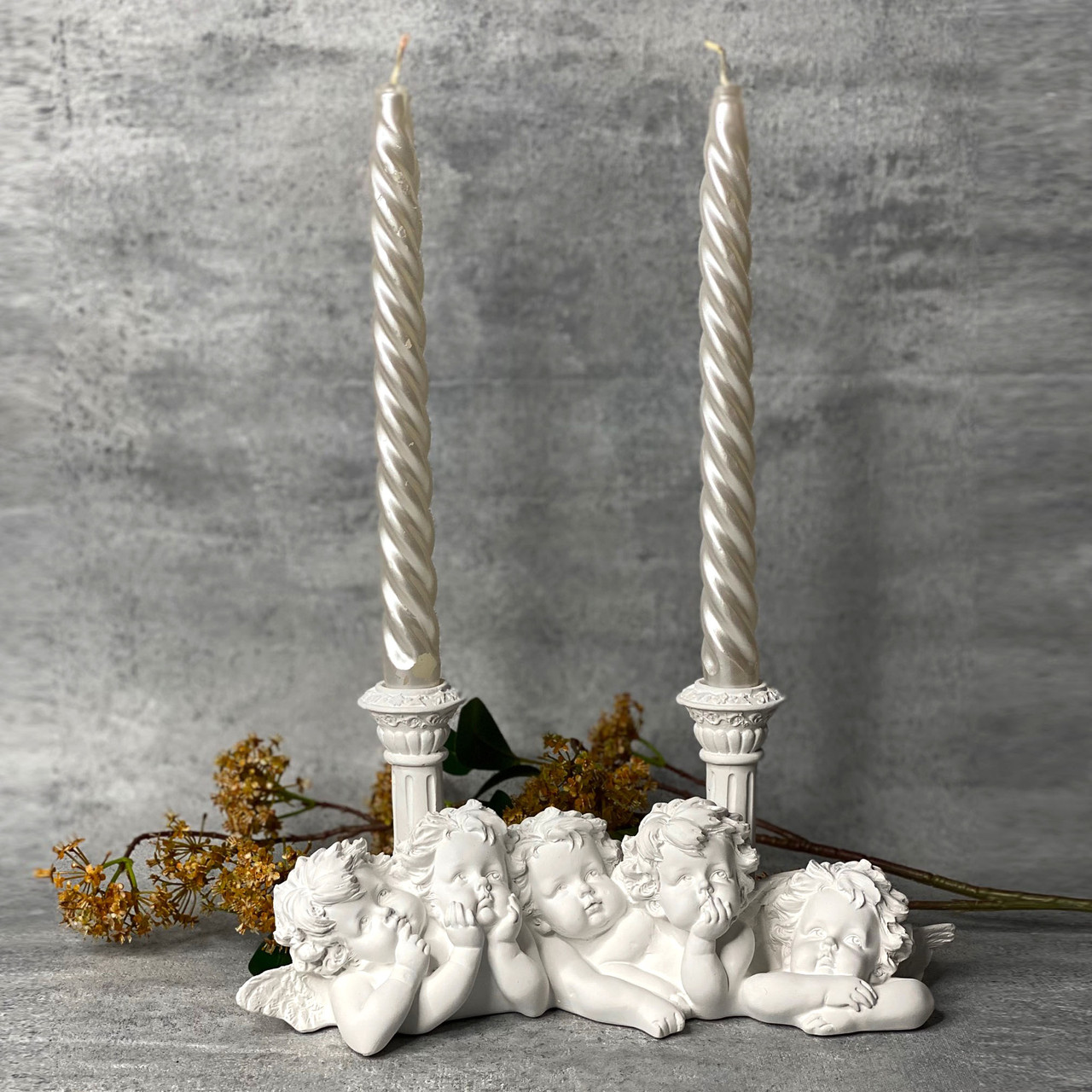 Подсвечник на две свечи Ангелы, фото 1