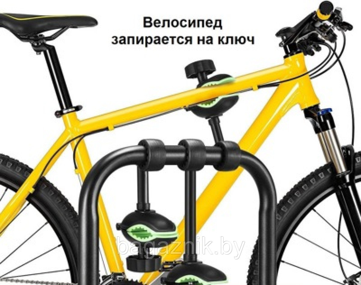 Велобагажник на фаркоп WellTour-3 (велоплатформа на фаркоп для 3-х велосипедов) - фото 3 - id-p206731412