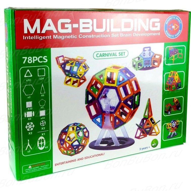 Магнитный конструктор Mag - Building (78 дет.)