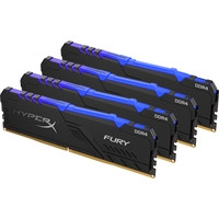 Оперативная память HyperX Fury RGB 4x16GB DDR4 PC4-24000 HX430C16FB4AK4/64 - фото 2 - id-p206734360