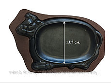 Сковорода чугунная с подставкой для запекания и подачи блюд 32*20*2,2 см. (12-984LL), фото 2