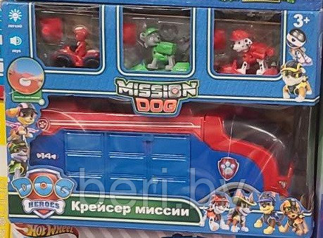 LQ2049 Автовоз "Щенячий патруль" свет, звук, PAW patrol - фото 3 - id-p206751060