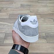 Кроссовки Adidas Gazelle Gray White, фото 4