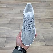 Кроссовки Adidas Gazelle Gray White, фото 3