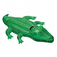 Надувной плотик с ручками INTEX "Крокодил", 168х86см, арт.58546NP