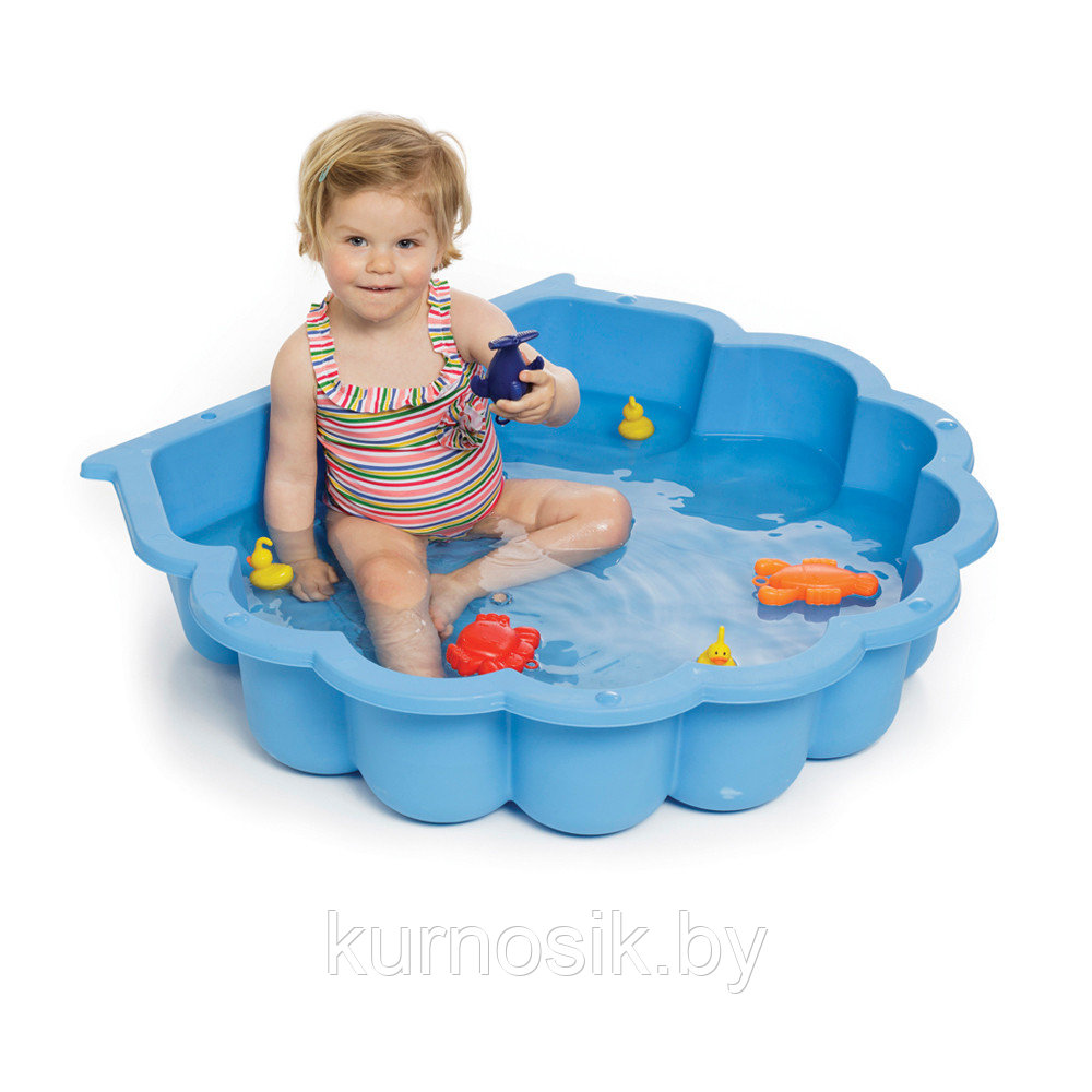Детская песочница бассейн Ракушка Paradiso Toys 87 x 78 x 20 см Голубой - фото 1 - id-p206758237