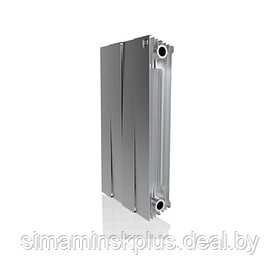 Радиатор биметаллический Royal Thermo PianoForte/Silver Satin, 500 x 100 мм, 4 секции, хром