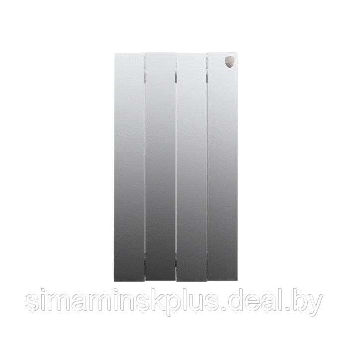Радиатор биметаллический Royal Thermo PianoForte/Silver Satin, 500 x 100 мм, 4 секции, хром - фото 2 - id-p206758592