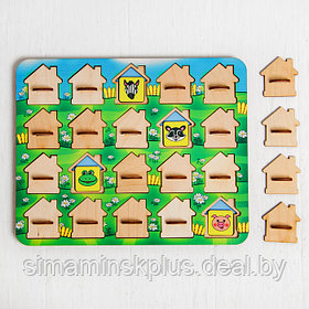 Игра для тренировки памяти «Мемо. Домики» размер окошек: 4 × 4,5 см