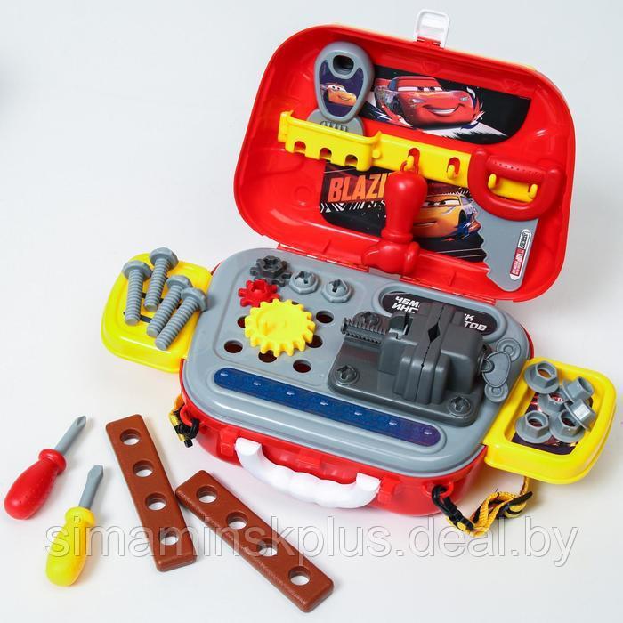 Набор строителя "чемоданчик" в сумке с инструментами игровой, Тачки - фото 2 - id-p206758899