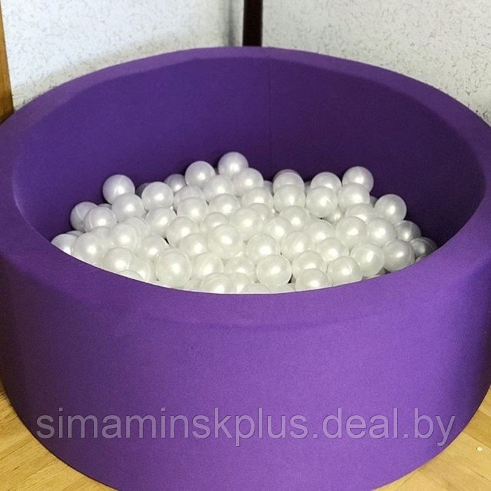 Набор шаров для сухого бассейна 500 шт, цвет: белый перламутр - фото 2 - id-p206760578