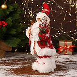 Дед Мороз "В красной шубке, колпачке и с подарками" 15х30 см, фото 2