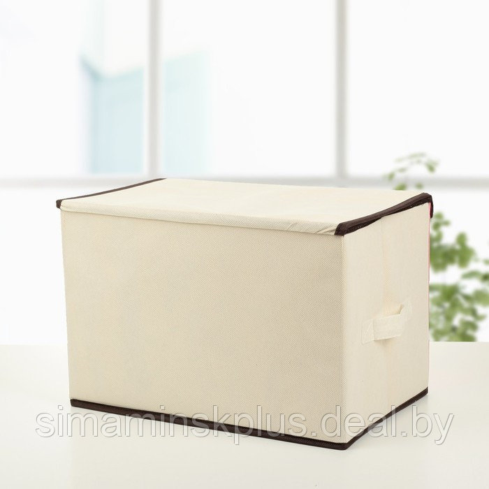 Короб стеллажный для хранения с крышкой «Ёжик», 39×25×25 см - фото 3 - id-p206761575