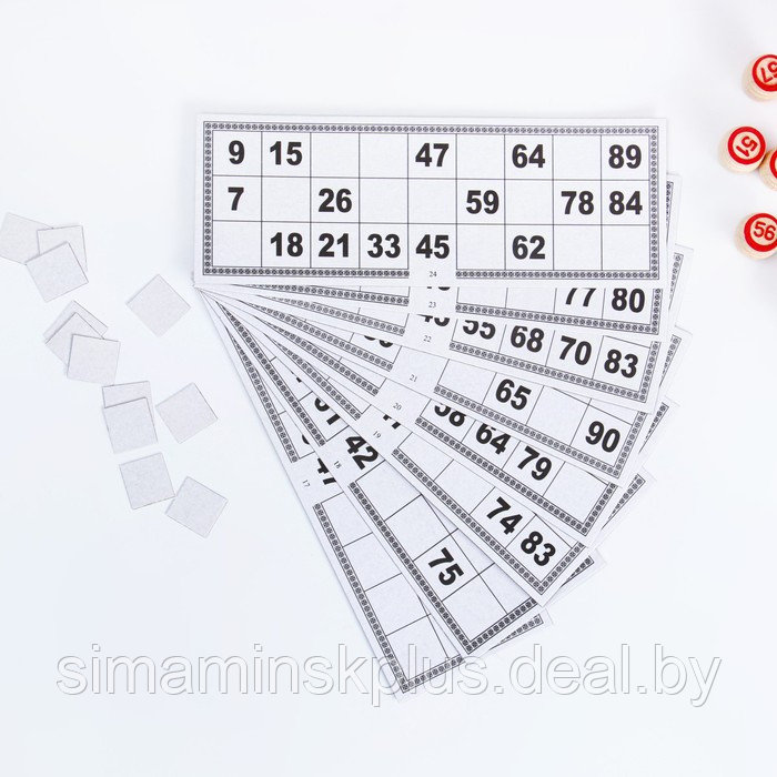 Русское лото "На каждый день", 24 карточки, карточка 8 х 22 см, бочонки из дерева - фото 3 - id-p206760810