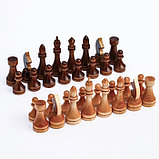 Шахматные фигуры турнирные, дерево, король 10.5 см, d-3.5, пешка 5.6 см, d-3 см, фото 4