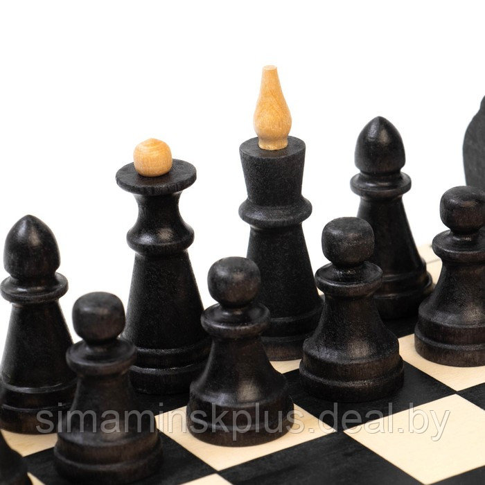 Шахматы, "Классика", король h-7 см, пешка h-4 см, доска 29 х 29 х 4 см - фото 4 - id-p206760849