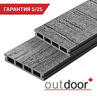 Террасная доска ДПК Outdoor 3D 150*25*4000 мм. VIRGINIA/COLORADO темно-серая