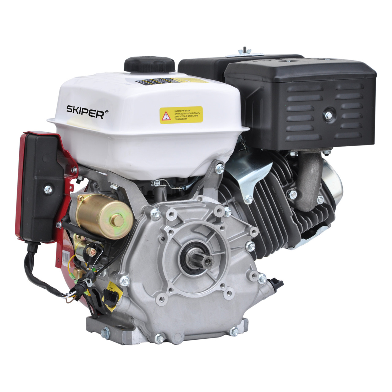 Двигатель бензиновый SKIPER N190F/E(K) (электростартер) (16 л.с., вал диам. 25мм х60мм, шпонка 7мм) - фото 2 - id-p206763804