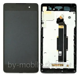 Экран (модуль) в раме Sony Xperia E5 (черный)