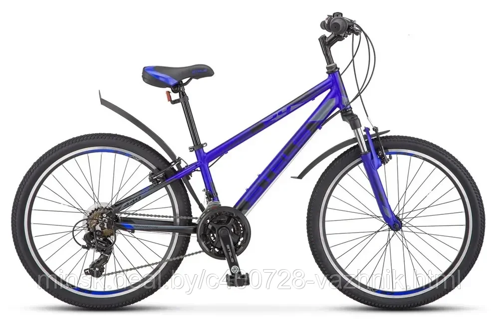 Велосипед STELS Подростковый Navigator-440 V 24" K010 12" Синий цвет - фото 1 - id-p206773723