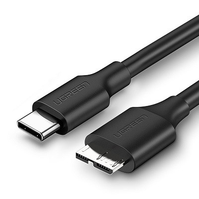 Кабель Ugreen Type-c to Micro-B Cable 0.5m 90996 для подключения HDD/SSD к Macbook - фото 1 - id-p206776284