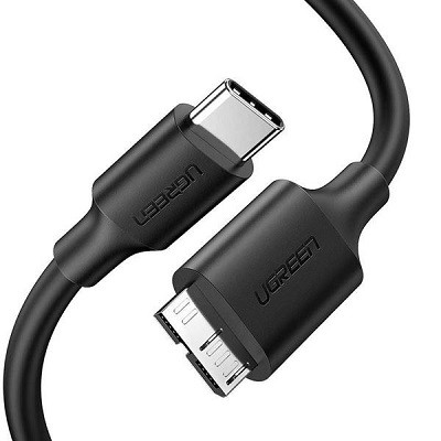 Кабель Ugreen Type-c to Micro-B Cable 0.5m 90996 для подключения HDD/SSD к Macbook - фото 2 - id-p206776284