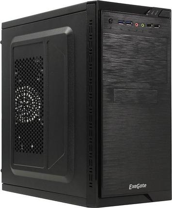 Корпус Minitower ExeGate QA-412U-XP600 (mATX, БП XP600 с вент. 12см, 2*USB+2*USB3.0, аудио, черный), фото 2