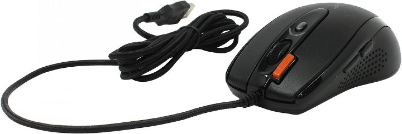 Манипулятор A4Tech Game Optical Mouse X-710BK-Black (RTL) USB 7btn+Roll 94397 - фото 1 - id-p206781409