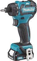 Дрель-шуруповерт Makita DF032DWAE аккум. патрон:шестигр.1/4" (кейс в комплекте)