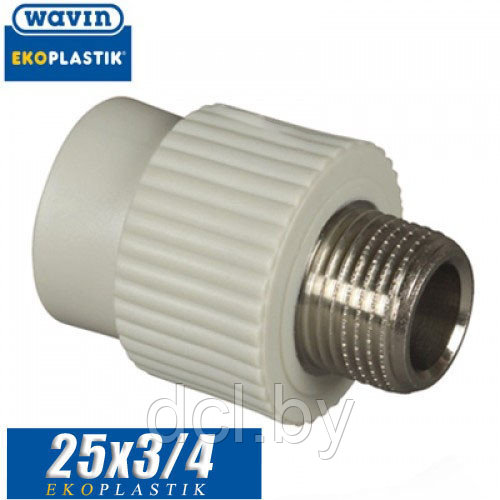 Муфта с наружной резьбой d25x3/4" Wavin Ekoplastik - фото 1 - id-p206781666