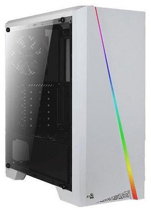 Корпус Aerocool Cylon White, ATX, без БП, RGB-подсветка, окно, картридер, 1x USB 3.0 + 2x USB 2.0, 1х120-мм, фото 2