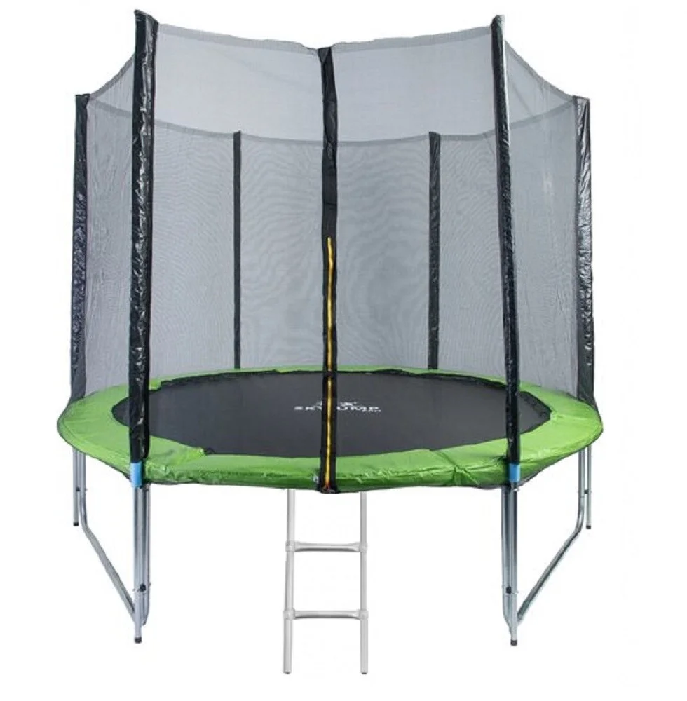 Батут SKYJUMP (Усиленный) PRO 252cм (8FT) с защитной сеткой и лестницей - фото 2 - id-p151663323