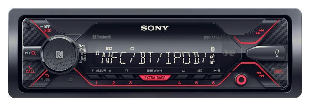 Автомагнитола Sony DSX-A410BT 1DIN 4x55Вт - фото 1 - id-p206781087