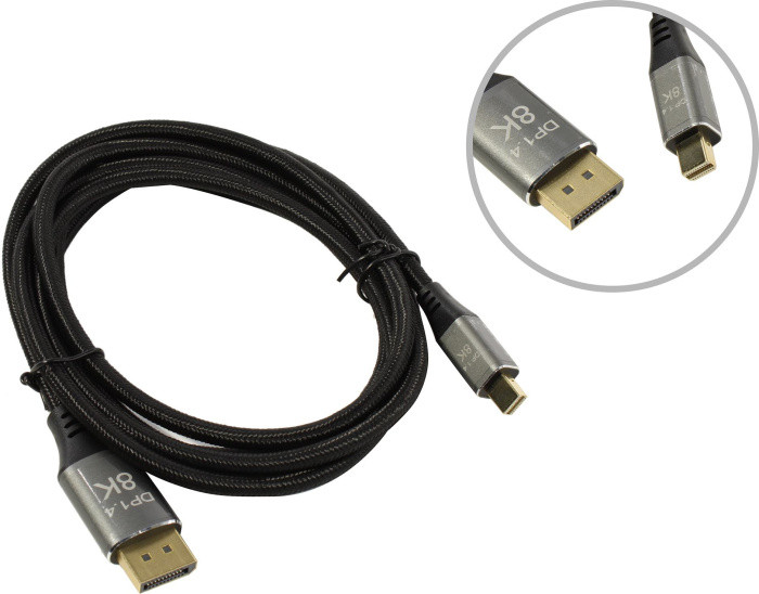 KS-is KS-570 Кабель-адаптер miniDP(M) - DisplayPort(M) ver1.4 - фото 1 - id-p206781103