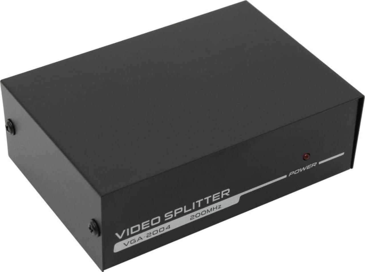 Разветвитель 4-Port Video Splitter (VGA15F+4xVGA15F) + б.п. - фото 1 - id-p206780241