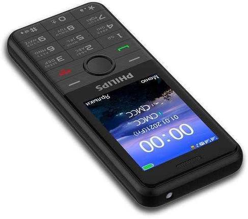 Мобильный телефон Philips E172 Xenium черный моноблок 2Sim 2.4" 240x320 0.3Mpix GSM900/1800 MP3 FM microSD, фото 2