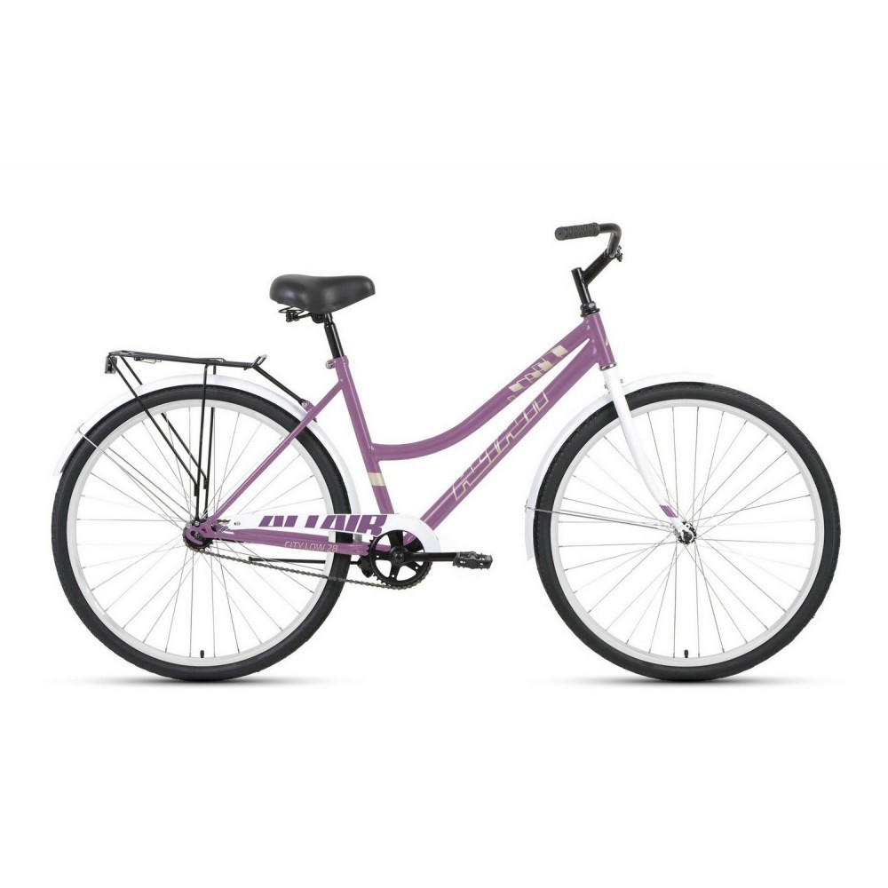 Велосипед Altair City low 28 2023 (фиолетовый/белый)