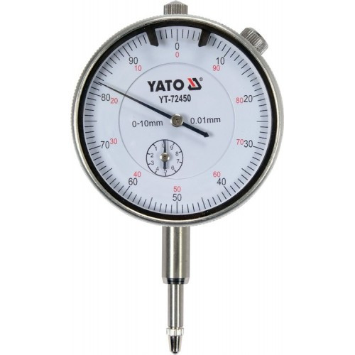 YT-72450 Индикатор измерительный часового типа 0-10мм, YATO - фото 1 - id-p206785046