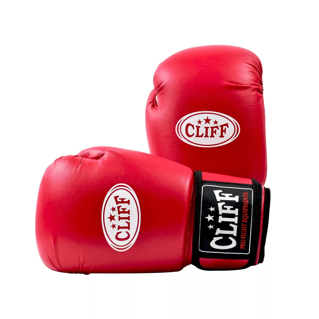 Перчатки боксерские CLIFF NEW CLUB, ПВХ, 10 унц., красный - фото 2 - id-p201982119