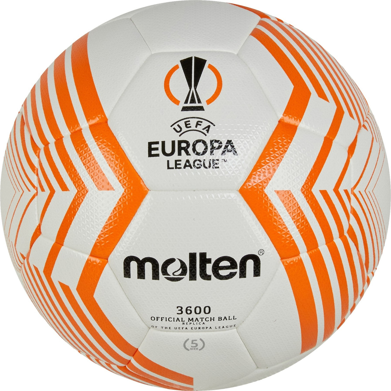 Футбольный мяч MOLTEN F5U3600-23 UEFA Europa League replica PU 5 size - фото 1 - id-p202117986