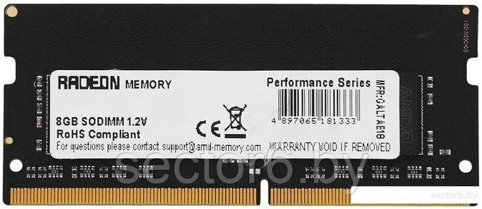Оперативная память AMD Radeon R9 Gamer Series 8GB DDR4 SODIMM PC4-25600 R948G3206S2S-U, фото 2