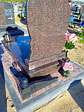 ОДИНОЧНЫЙ ГРАНИТНЫЙ ПАМЯТНИК ДЛЯ ЖЕНЩИНЫ СО СТЕЛОЙ В ВИДЕ СЕРДЦА, фото 4
