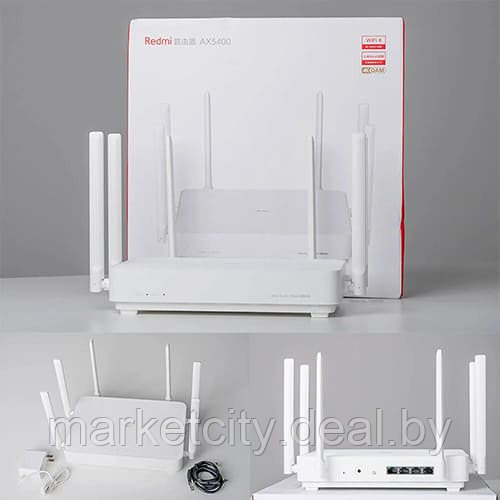 Wi-Fi роутер Xiaomi Redmi Router AX5400 Белый - фото 3 - id-p206787474