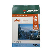 Фотобумага Lomond А4 180 г/м2 50 листов матовая для струйной фотопечати односторонняя