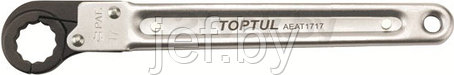 Ключ накидной запирающийся с псевдотрещоткой 17мм TOPTUL AEAT1717, фото 2